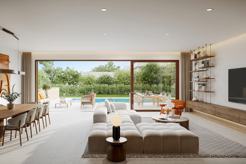 Promoción obra nueva vivienda unifamiliar de lujo con jardín y piscina. Valdemarín y la Florida. Madrid
