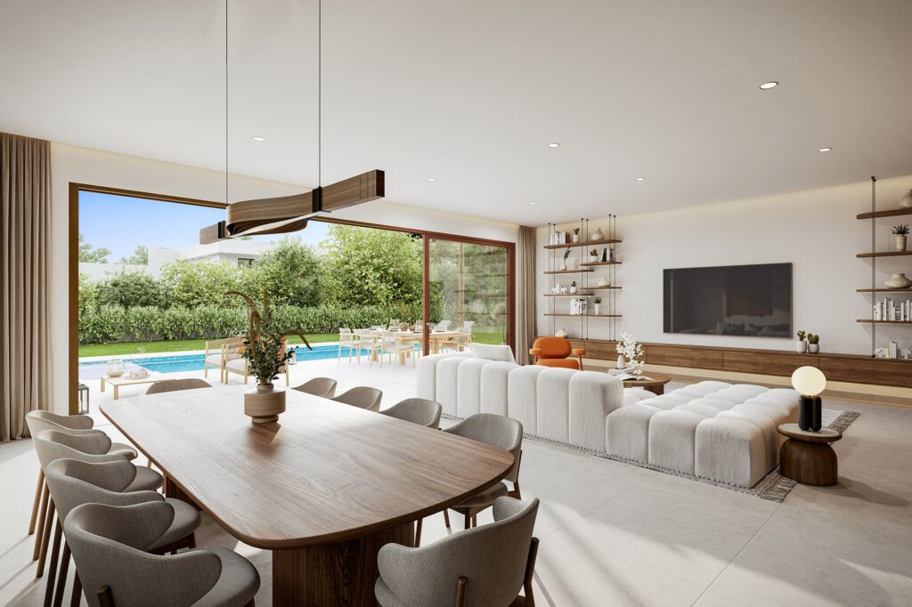 Promoción obra nueva vivienda unifamiliar de lujo con jardín y piscina. Valdemarín y la Florida. Madrid