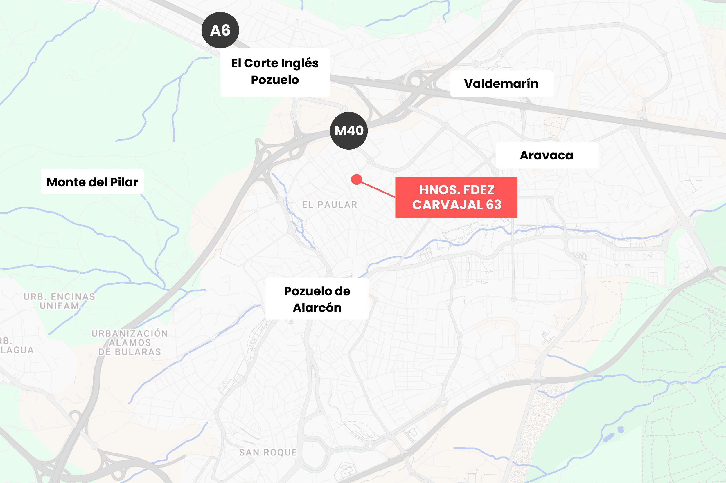 Promoción de 4 viviendas unifamiliares adosadas, y una parcela común con piscina y jardín Pozuelo
