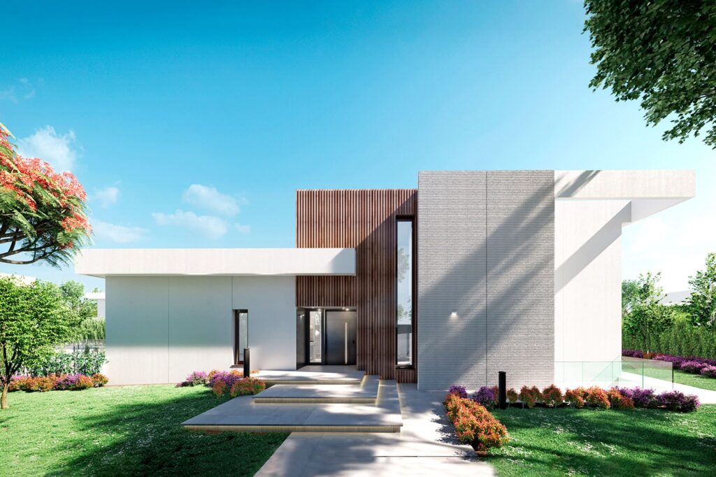 Promoción obra nueva vivienda unifamiliar de lujo con jardín y piscina. Valdemarín y la Florida. Madrid