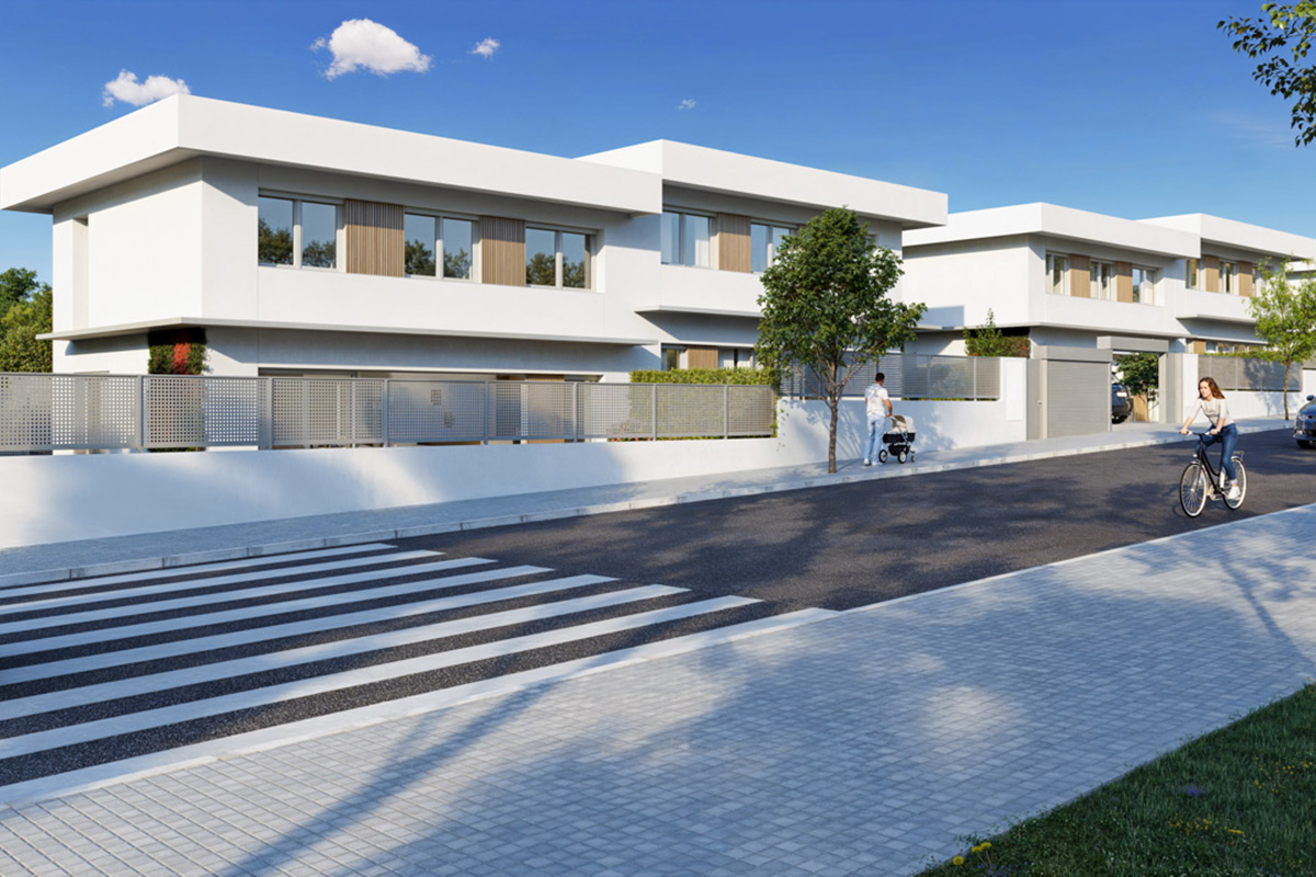 Promoción obra nueva Vivienda unifamiliar en Valdebebas, con jardín, piscina, aerotermia y domótica integrada