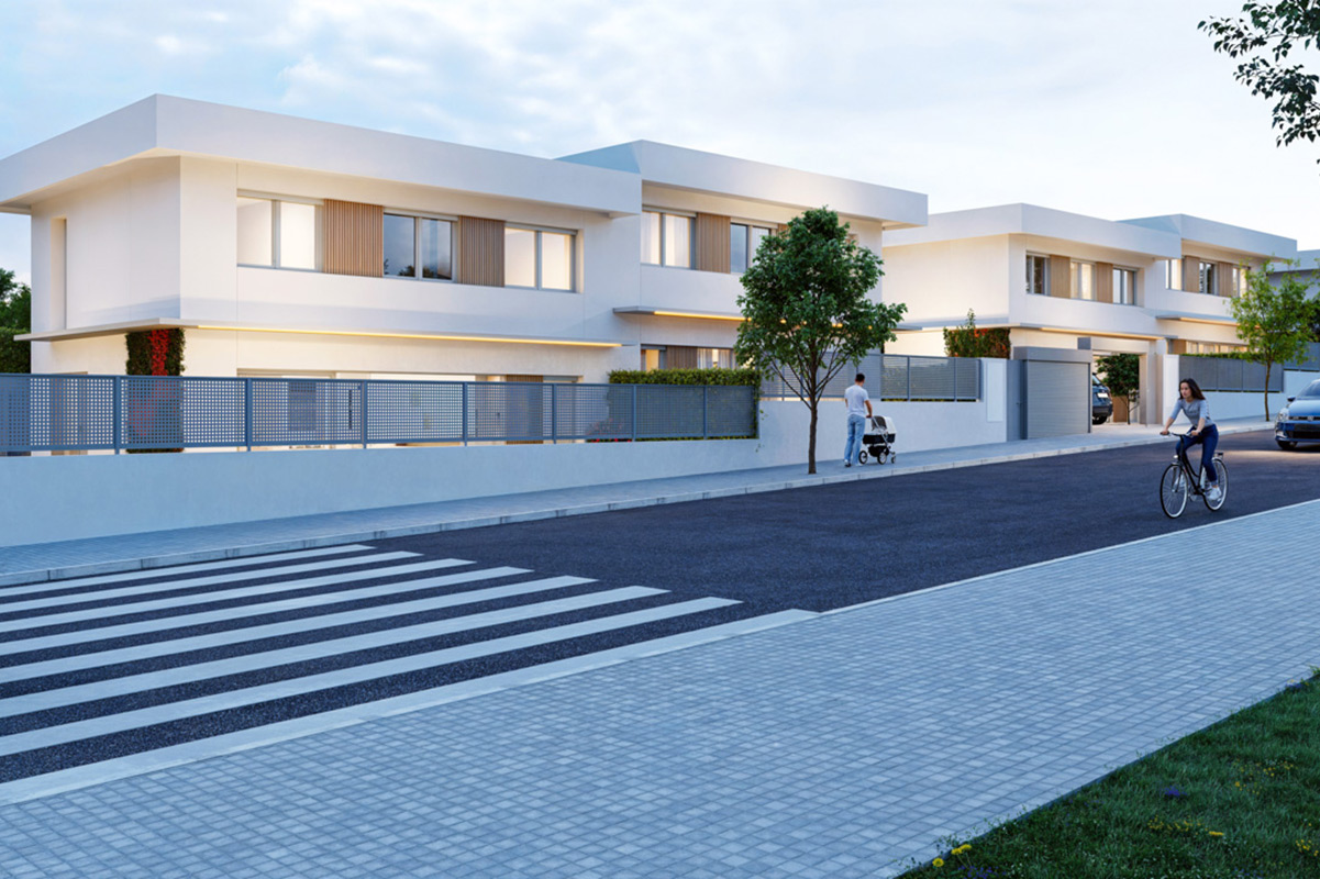 Promoción obra nueva Vivienda unifamiliar en Valdebebas, con jardín, piscina, aerotermia y domótica integrada