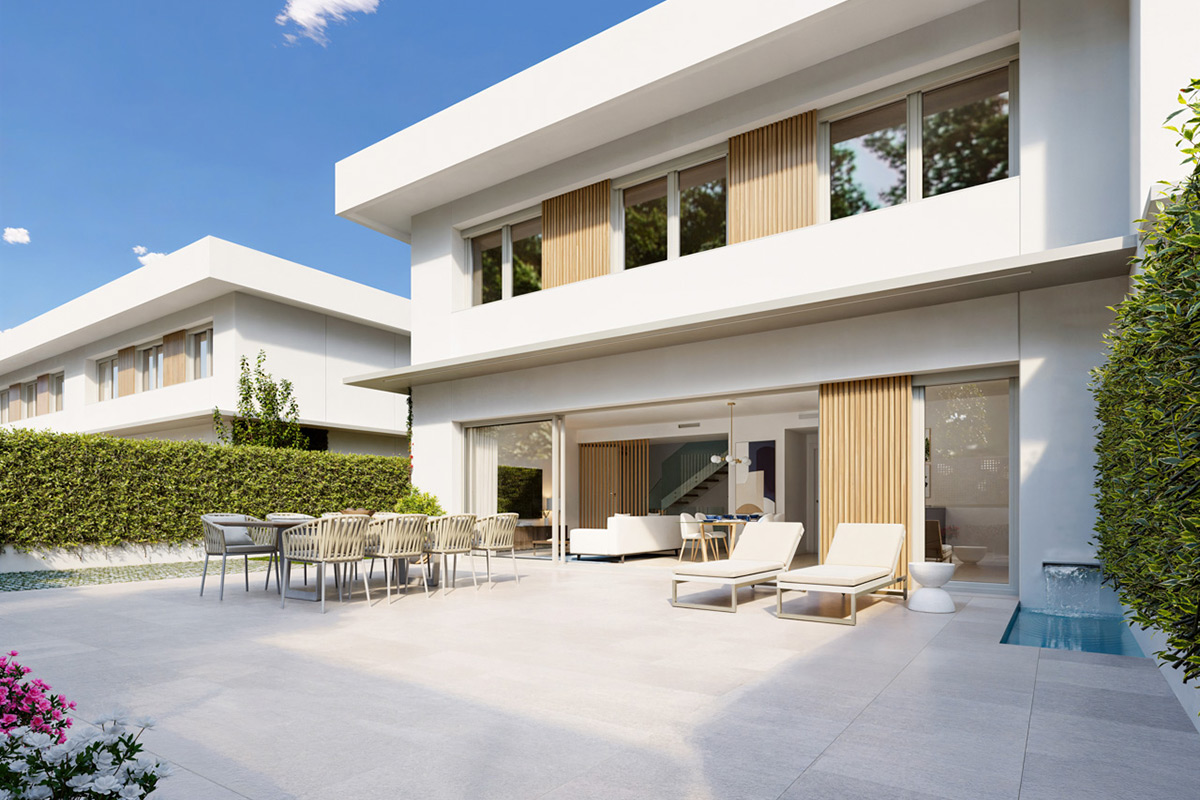 Promoción obra nueva Vivienda unifamiliar en Valdebebas, con jardín, piscina, aerotermia y domótica integrada