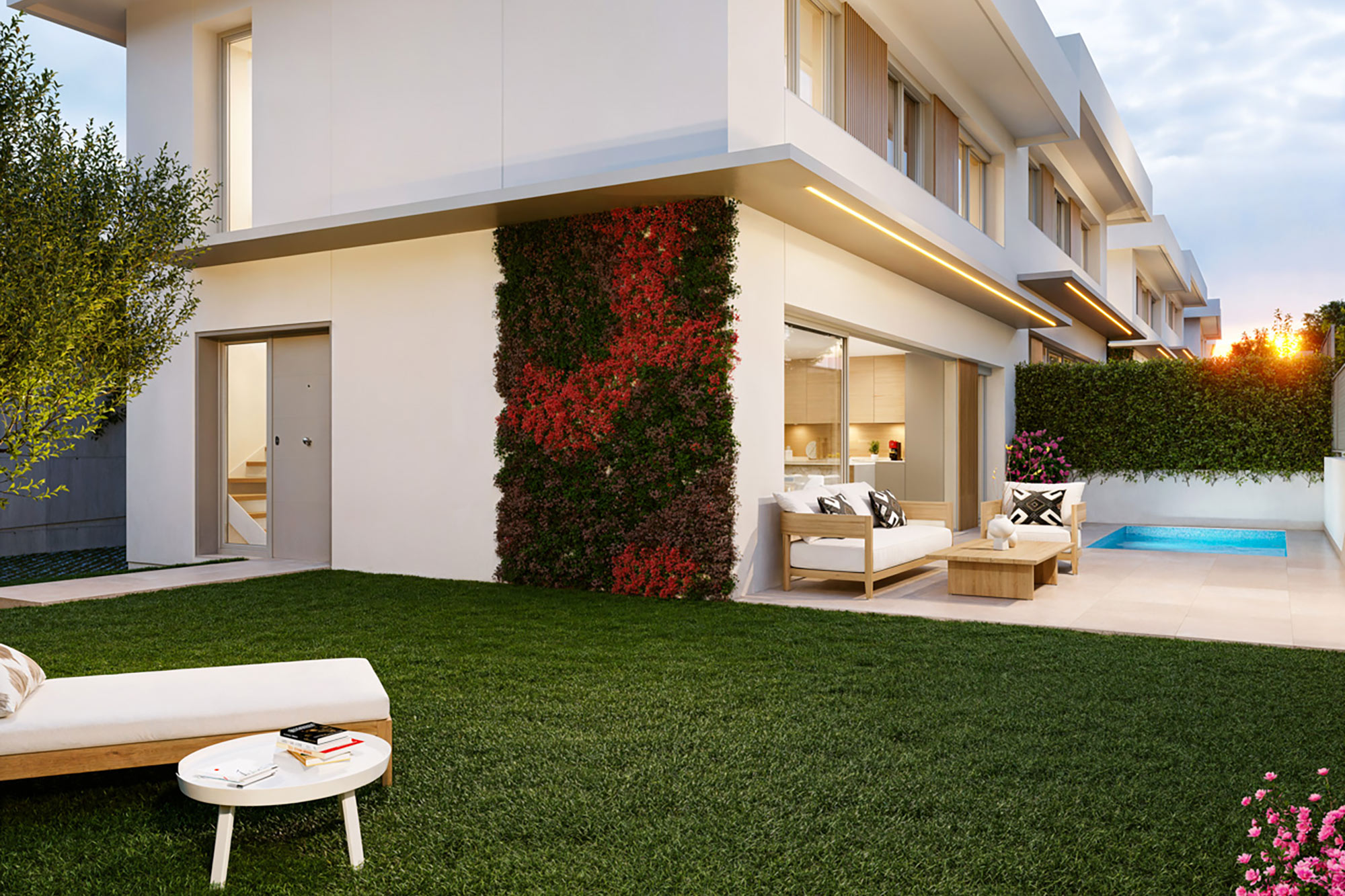 Promoción obra nueva Vivienda unifamiliar en Valdebebas, con jardín, piscina, aerotermia y domótica integrada
