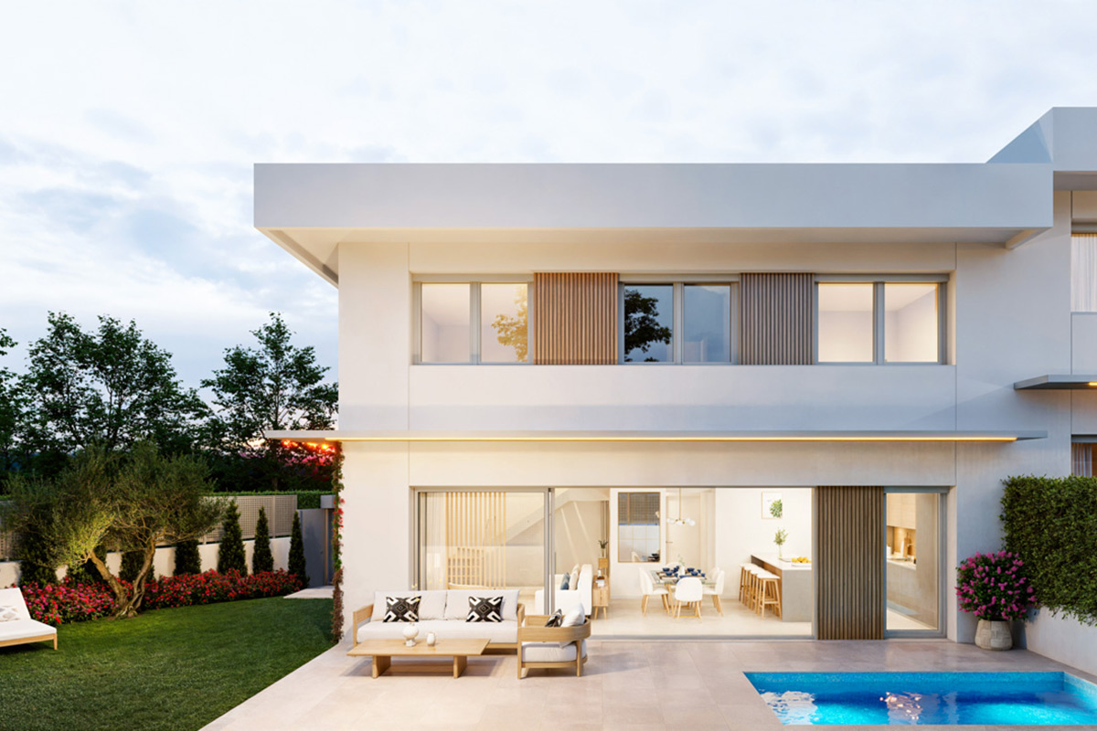 Promoción obra nueva Vivienda unifamiliar en Valdebebas, con jardín, piscina, aerotermia y domótica integrada