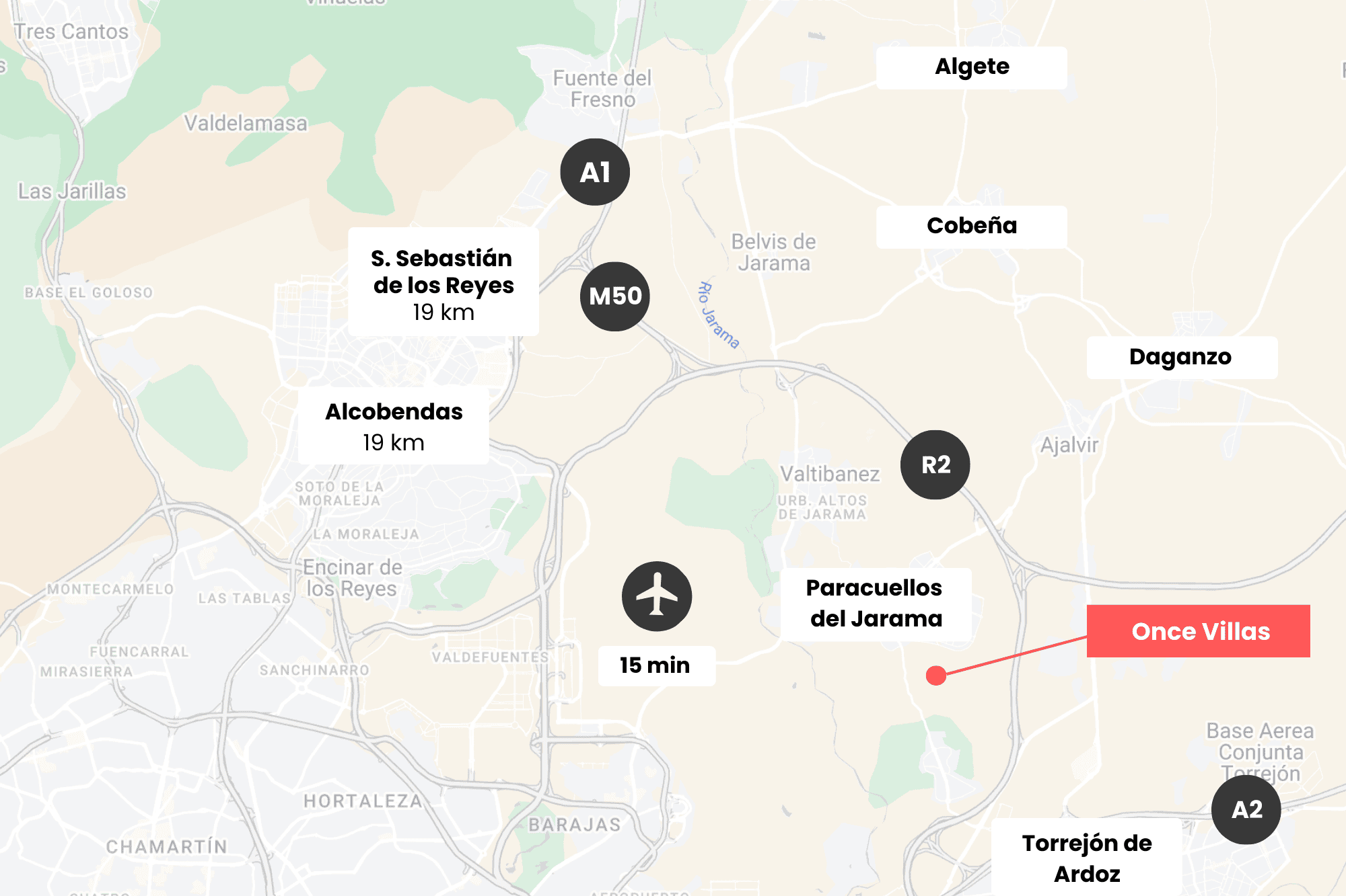 Viviendas unifamiliares Paracuellos del Jarama promoción Nueva